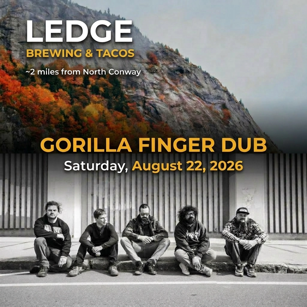 Gorilla Finger Dub live at Ledge Brewing event flyer